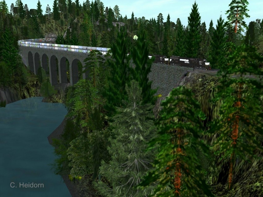 Photo of NS Intermodal across the Holtzburg Viaduct